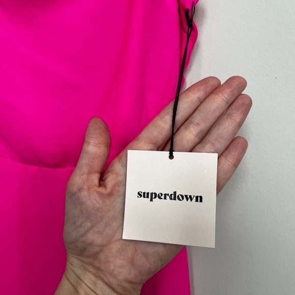 NWT. Revolve Superdown Addison hot pink maxi dress, XS - Picture 12 of 12